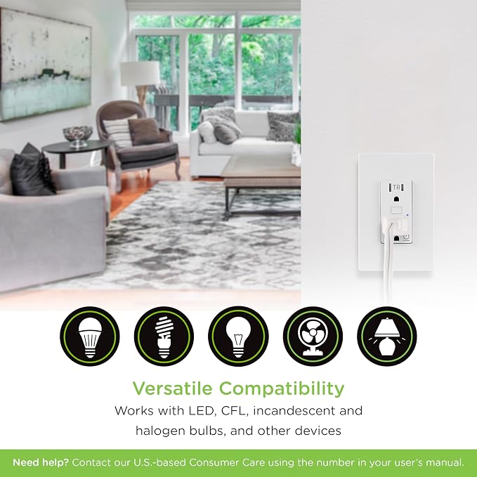 Enbrighten Z-Wave Plus in-Wall Smart Tamper-Reistant Outlet, Works - Image 5