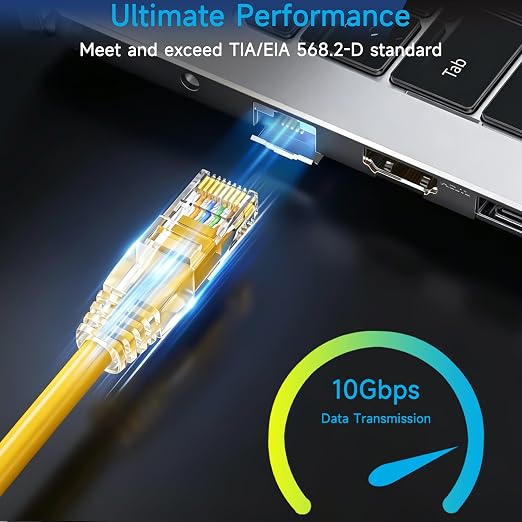 Cat6 Ethernet Patch Cable 0.5 ft, Cat6 Patch Cable - Image 2