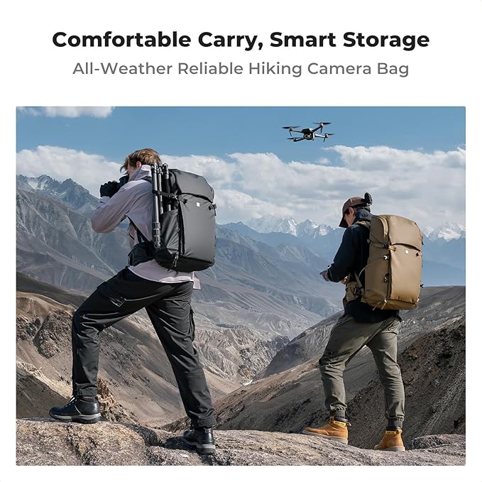 K&F Concept Camera Backpack, 30L Large Capacity Camera Bag, Waterproof DSLR - Image 6