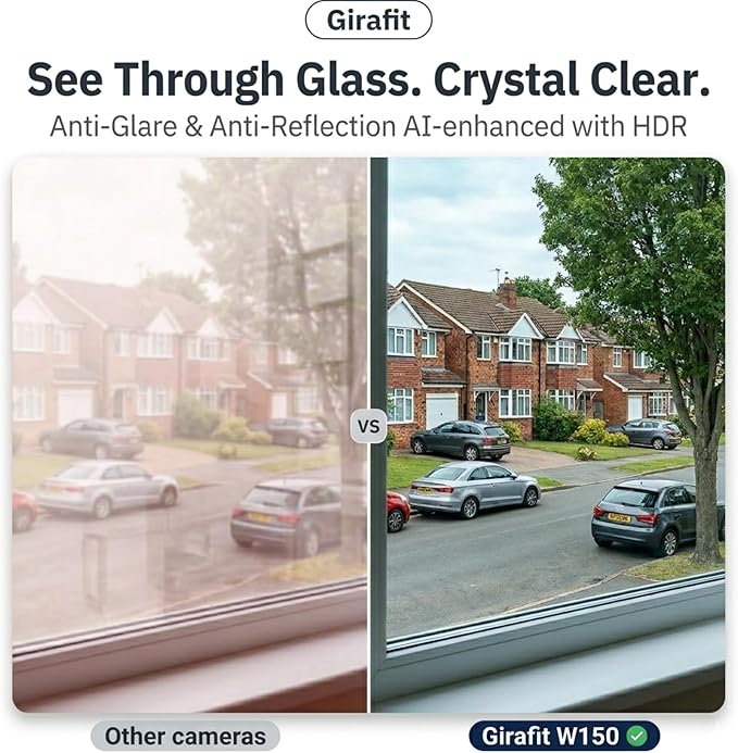 Girafit 3MP 2K Window Camera, 2.4GHz & 5GHz WiFi Indoor Cameras - Image 4