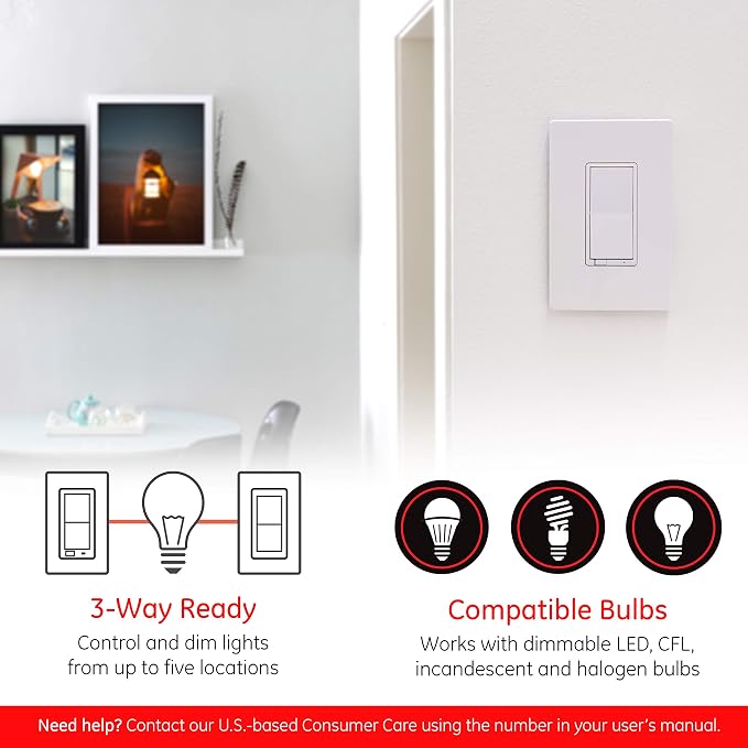 Enbrighten 43080 Zigbee in-Wall Smart Paddle Dimmer - Image 7