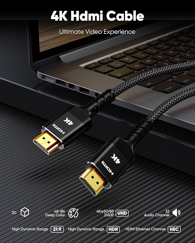 Highwings 4K HDMI Cable 5FT/1.5m - Image 4