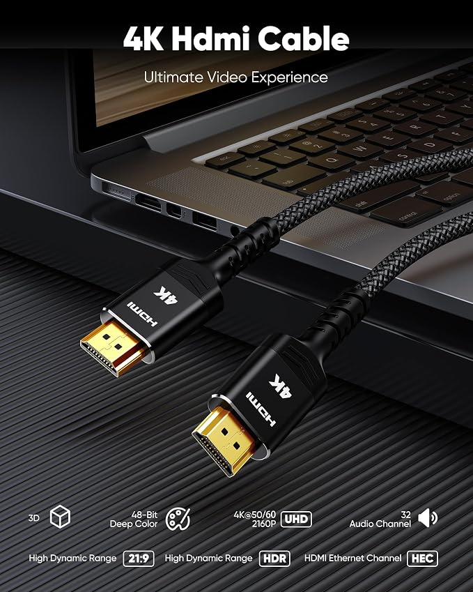 Highwings 4K HDMI Cable 10FT/3m - Image 4