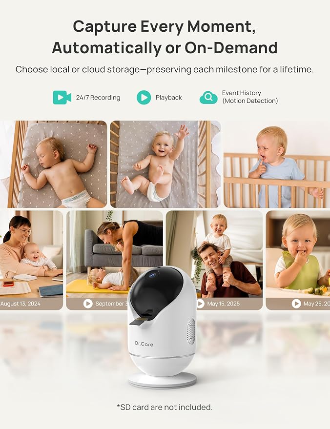 Dr.Care VistaView 5” Smart WiFi Baby Monitor - Image 9