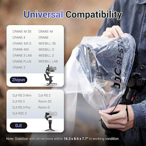 2 Pcs Camera Rain Coat for DSLR Cameras & Stabilizer, RSC 2, RS 2, Ronin-SC S - Image 2