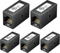 Cable Matters 5-Pack 10Gbps Cat 6 Ethernet Coupler in Black, Compatible by CableMatters
