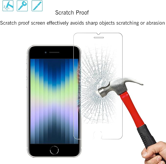 Ailun Screen Protector for iPhone SE 2020 2nd/2022 3rd Generation, 4.7-Inch - Image 3