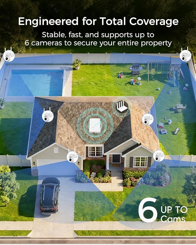 MUBILIFE 4K Ultra HD Solar Security Cameras Wireless Outdoor, No Subscription - Image 7