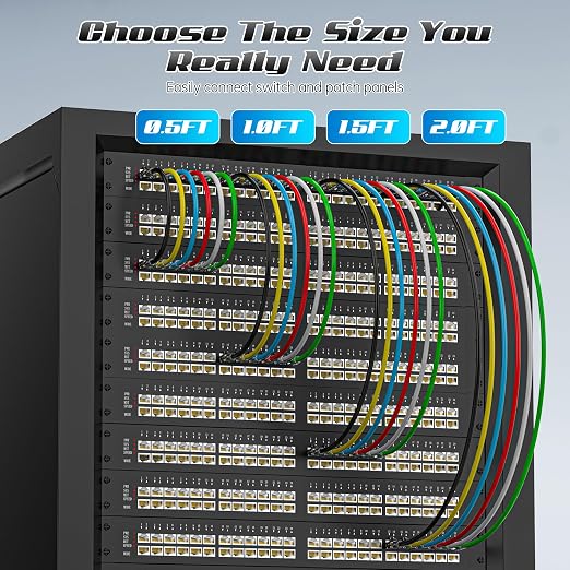 3 Feet Cat6 Patch Cables, Solid Pure Copper Patch Cord, Cat 6 Ethernet Cable - Image 6