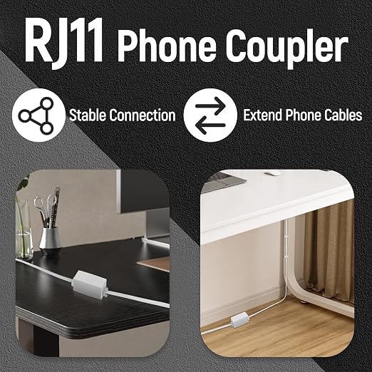 Uvital Phone Extension Cord 33Ft, Telephone Cable - Image 4