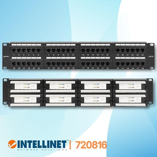 MANHATTAN 48-Port Network Patch Panel Cat-6 – 2U UL Listed - Image 4