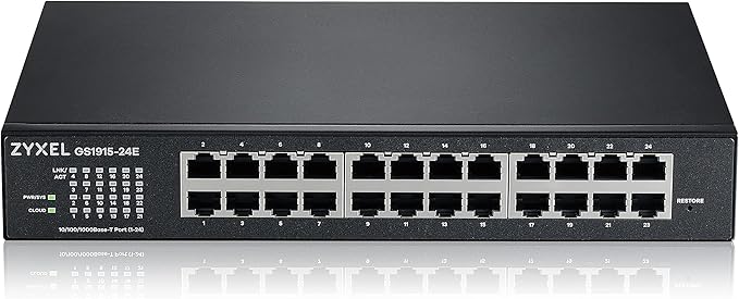Zyxel 24 Port Ethernet Switch | Smart Managed Gigabit Network Switch | 24x GbE - Image 3