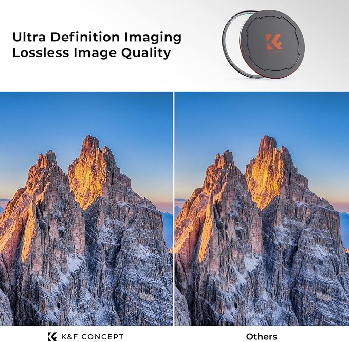 K&F CONCEPT 58mm Magnetic MC UV Lens Protection Filter + Lens Filter Cap - Image 3