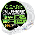 GEARit Cat 6 Ethernet Cable CCA LAN Network Cord, Network Cable by GEARit