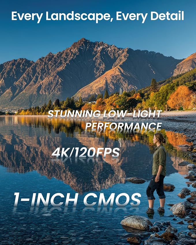 Xtra Muse with Mini Tripod Combo, Vlogging Camera with 1'' CMOS & 4K/120fps - Image 2