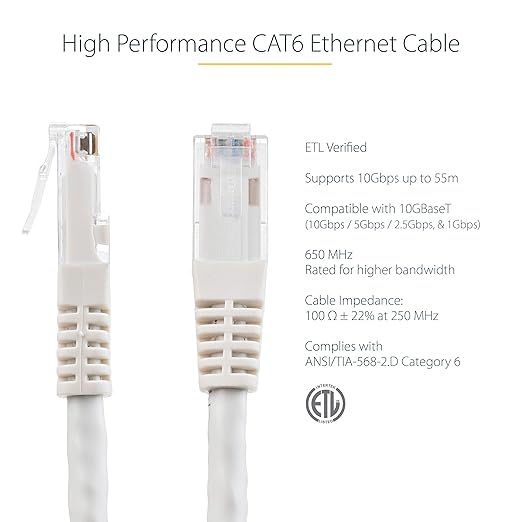 StarTech 25ft CAT6 Ethernet Cable - Image 2