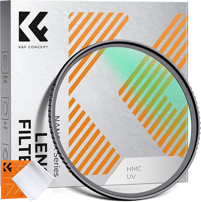 K&F CONCEPT 55mm MCUV Lens Protection Filter 18 Multi-Coated Camera Lens UV by KFCONCEPT