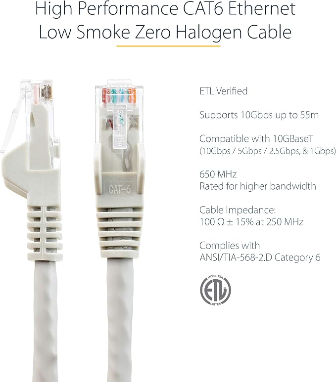 StarTech.com 25ft CAT6 Ethernet Cable - Image 4