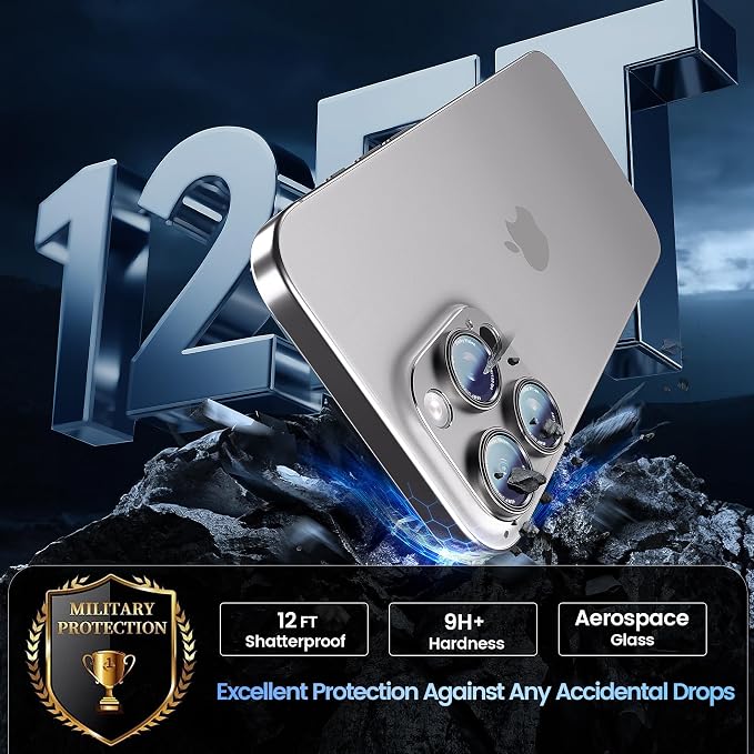 CACOE Camera Lens Protector for iPhone 14 Pro/14 Pro Max/16 Pro/16 Pro Max - Image 5