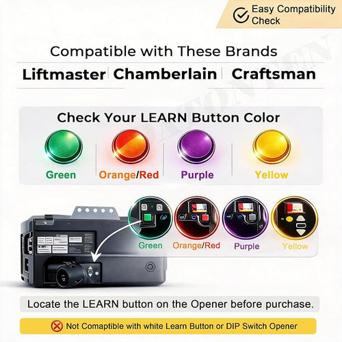 2 Replacement for Liftmaster Chamberlain Sears Craftsman 893MAX Garage Door - Image 2