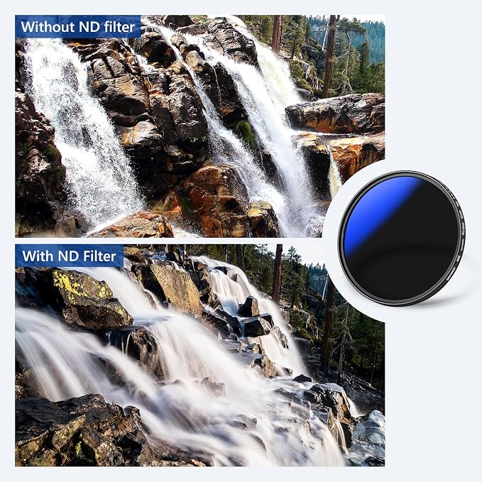 NEEWER 62mm Variable ND Filter ND2-ND400, Neutral Density Filter, Water and - Image 8