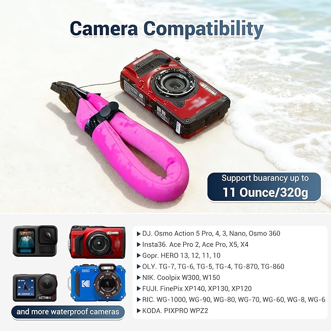 JJC Waterproof Camera Float Floating Strap - Image 4