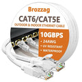 Ethernet Cable 50ft For Cat6/Cat5E, 10Gbps Compatible by Brozzag