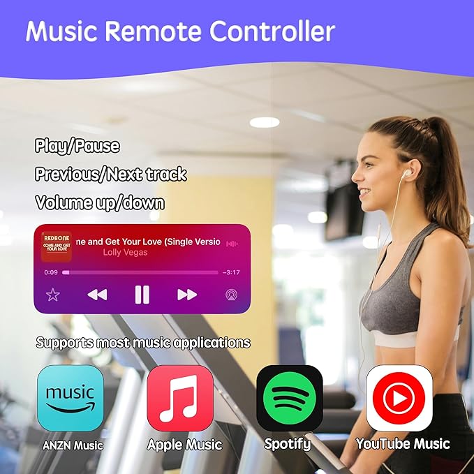 NOVZIX TikTok Scrolling Ring Microphone Remote Control, Fingertip Wireless - Image 6