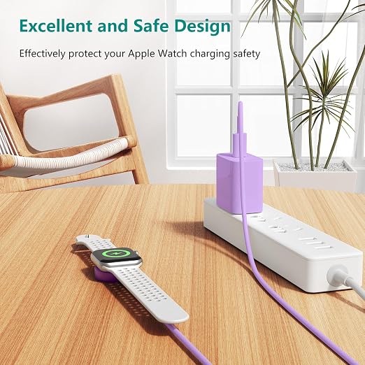 Upgraded Apple Watch Charger, Magnetic Fast Charger, USB C Charger Block Plug - Image 2