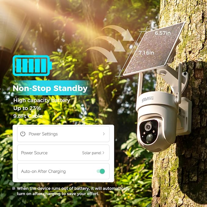 Sovmiku CQ3 4G LTE Cellular Security Camera Wireless Outdoor, $14.9/Month - Image 5
