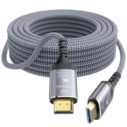 8K Fiber Optic HDMI Cable 100FT, 48Gbps Ultra High Speed Long HDMI 2.1 Cord by Anehmeta