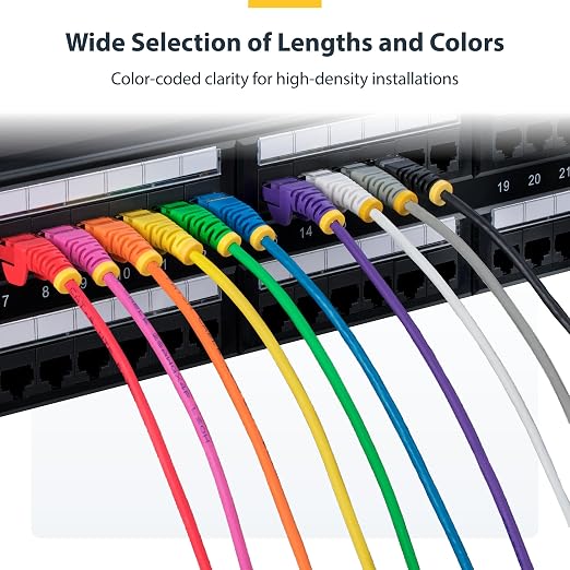StarTech.com 30ft Blue Slim CAT6 Ethernet Cable, Snagless RJ45, 28AWG Pure Bare - Image 6