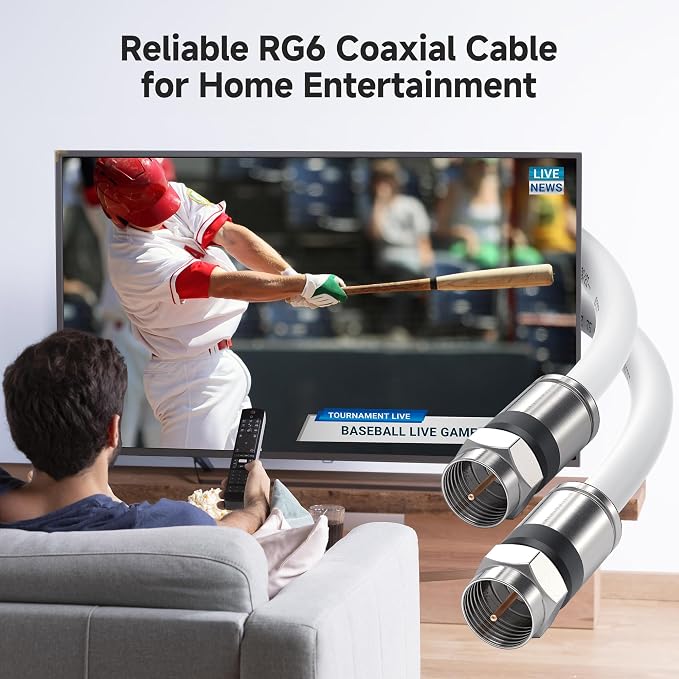 Cable Matters RG6 Coaxial Cable - 100ft - Image 2