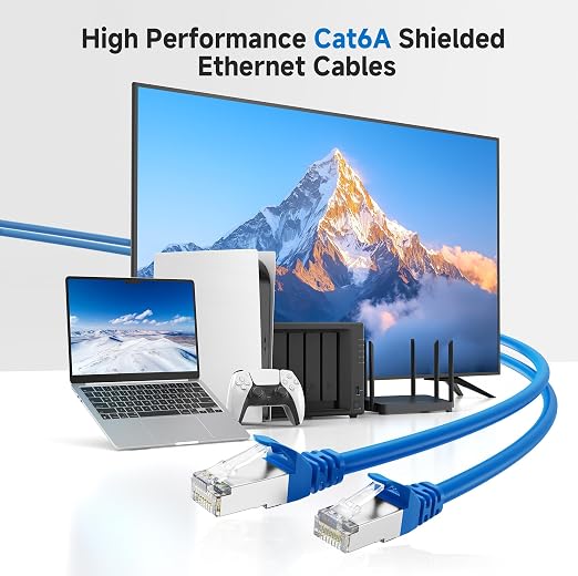Cable Matters 10Gbps Snagless Shielded Cat 6A Ethernet Cable - 30ft - Image 2