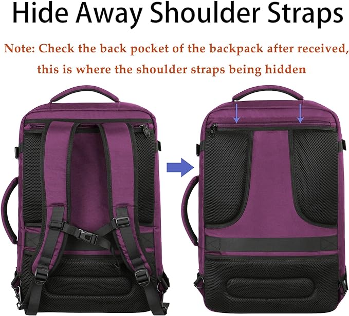 MATEIN Travel Backpack for Women, Expandable Flight Approved Carry on Backpack - Image 3