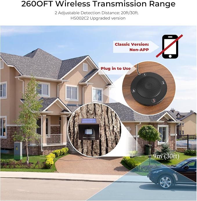 eMACROS Solar Wireless Driveway Alarm System - Image 2