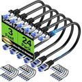 Cat6A Ethernet Cable Shielded 10Gbps 3 ft, Slim Shielded Ethernet Cable Cat 6 by Unknown