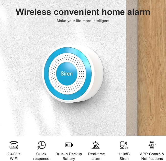 Alarm System for Home Security WiFi+4G, Smart Door/Window Alarm Systems Kit - Image 7