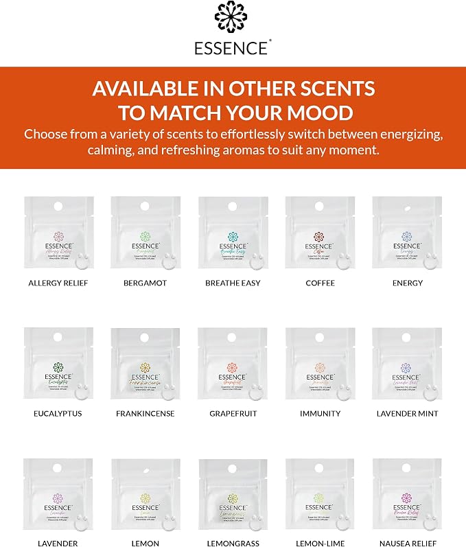 Essence Wearable Aromatherapy Nasal Diffuser – Orange Essential Oil Nose Ring - Image 7