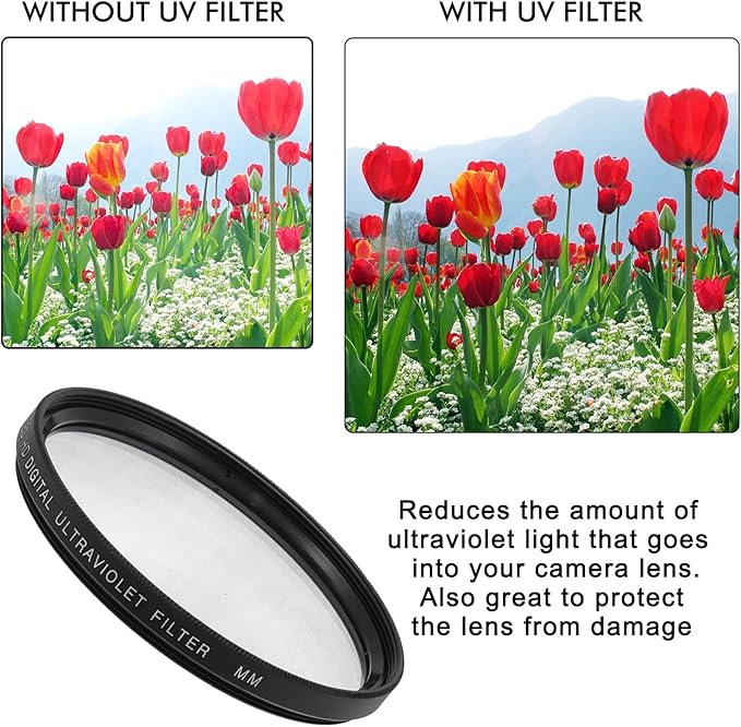 Pro Lens Filter Kit, Includes CPL, FL-D Filters - Image 6