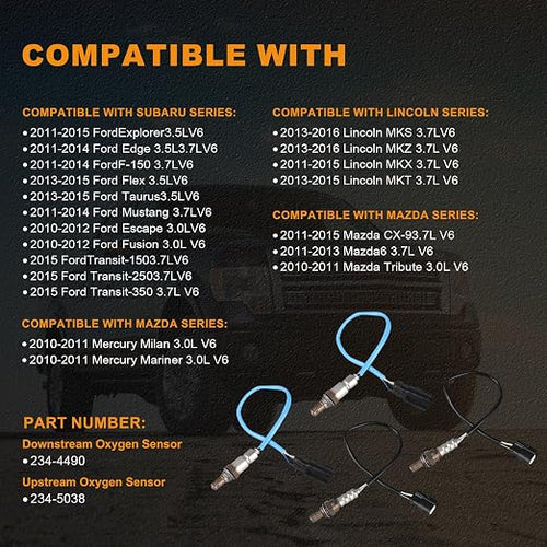 234-5038 234-4490 O2 Oxygen Sensor 4PCS Compatible - Image 2