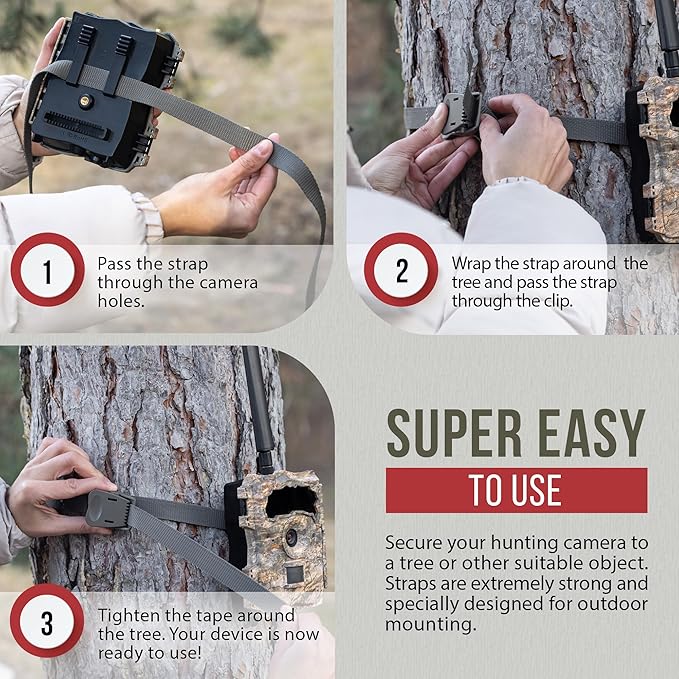 The...Cam Quick Camera Holder EasyStrap-3, Premium 3 Pack Trail Camera Straps - Image 5