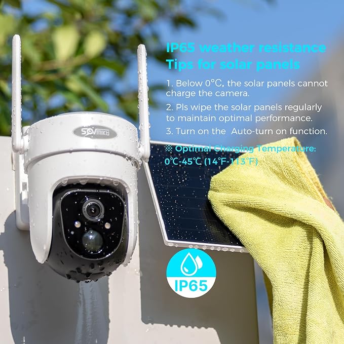 Vicohome 4CQ4G 2K AI Solar Security Camera Wireless Outdoor, Battery Powered Cam - Image 9