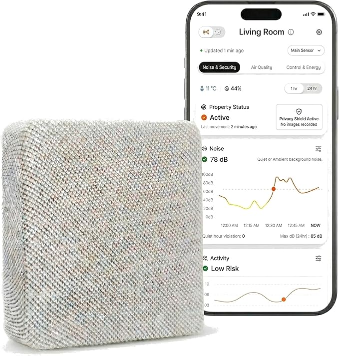 Layla Noise Monitoring Device for Airbnb, Office & Home | Noise & Occupancy by LaylaEco
