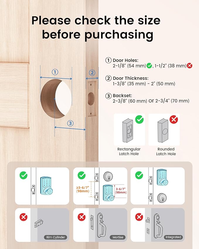 HIDALIFE Keyless Entry Door Lock - Image 2