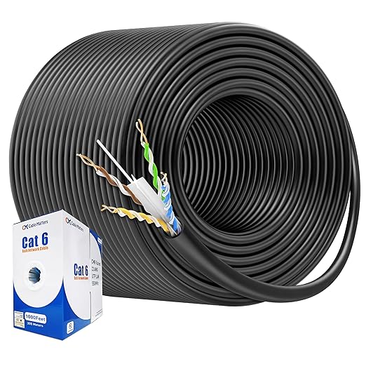 Cable Matters 10Gbps in-Wall Riser Rated 23AWG Bare Copper Cat6 Ethernet Cable by CableMatters