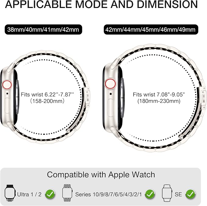 EPULY Compatible with Apple Watch Band 42mm 44mm 45mm 38mm 40mm 41mm Business - Image 4