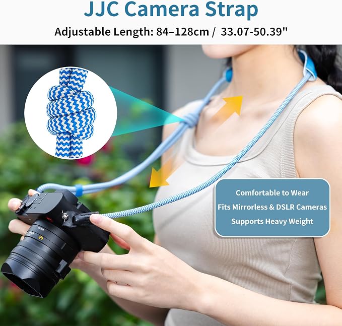 128cm Adjustable Vintage Braided Rope Camera Neck Shoulder Strap - Image 6