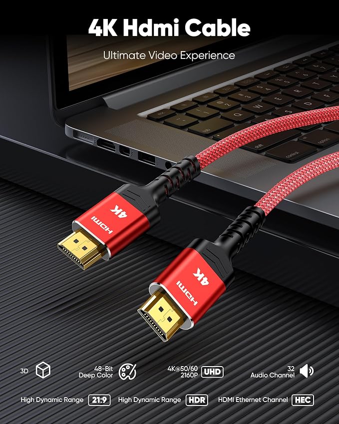 Highwings 4K Short HDMI 2.0 Cable 1.5FT/0.5m - Image 4