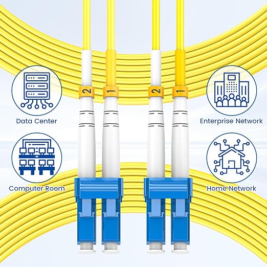 OS2 LC to LC Fiber Patch Cable 30m/100ft, Options 0.2m~200m, 1G/10Gb Duplex - Image 6